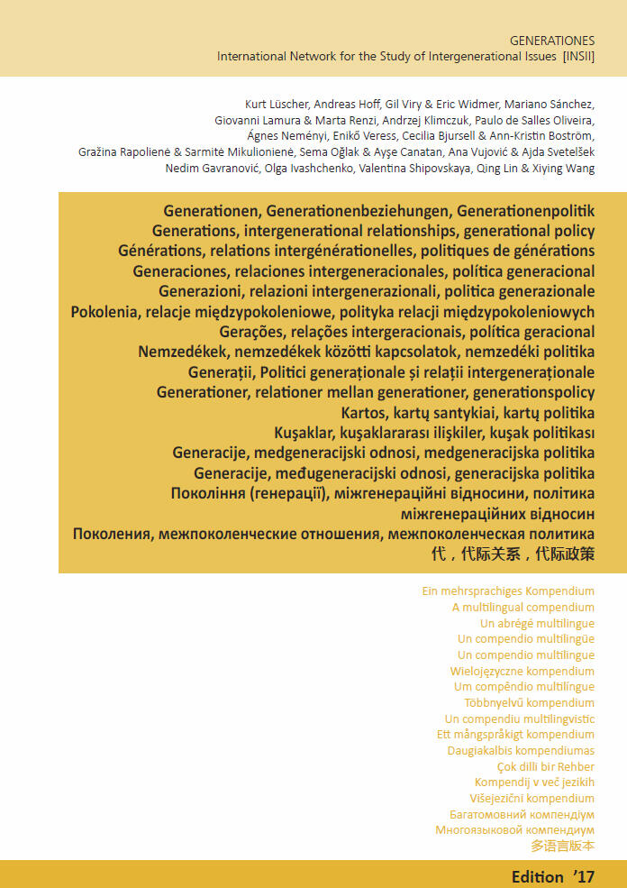 Generations, Intergenerational Relationships, Generational Policy: A Multilingual Compendium