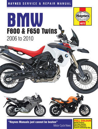 BMW F650, F700 & F800 Twins (06-16) Haynes Repair Manual