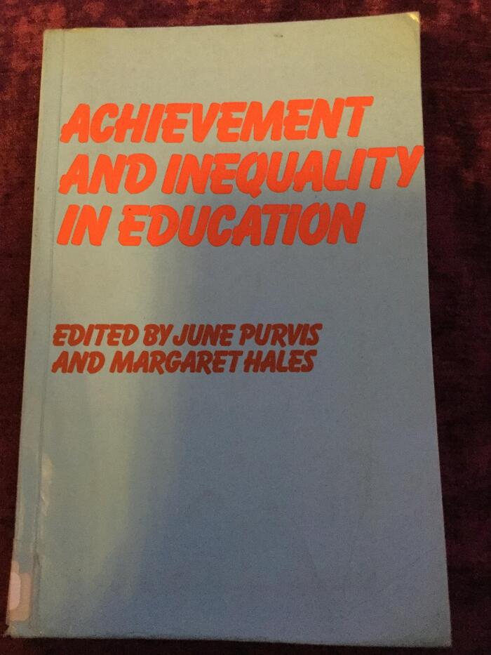 Achievement and Inequality in Education
