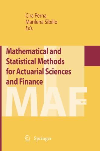 Mathematical and Statistical Methods for Actuarial Sciences and Finance