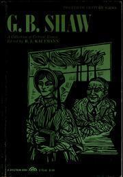 Twentieth Century Views. G. B. Shaw: A Collection of Critical Essays