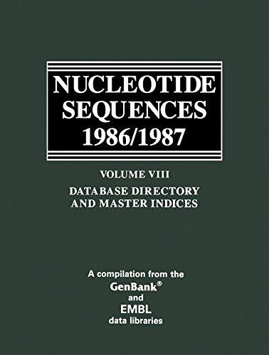 Database Directory and Master Indices: Nucleotide Sequences 1986/1987, Vol. 8