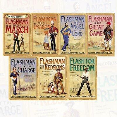 The Flashman Papers Series George MacDonald Fraser Collection 7 Books Bundle (Flashman on the March, Flashman and the Dragon, Flashman and the Angel of the Lord, Flashman in the Great Game, Flashman at the Charge, Flashman and the Redskins, Flash for F...