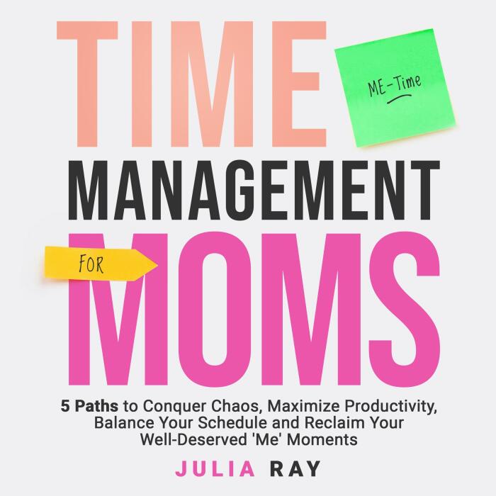 Time Management for Moms: 5 Paths to Conquer Chaos, Maximize Productivity, Balance Your Schedule, and Reclaim Your Well-Deserved 'Me' Moments