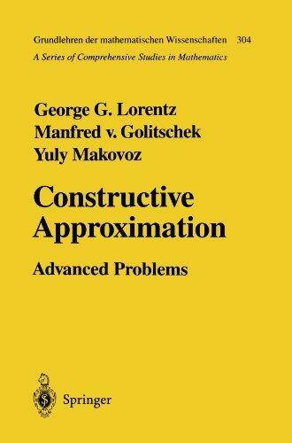 Constructive Approximation: Advanced Problems (Grundlehren der mathematischen Wissenschaften) Softcover reprint of edition by Lorentz, George G., Golitschek, Manfred v., Makovoz, Yuly (2011) Paperback