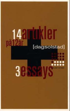 14 artikler på 12 år + 3 essays