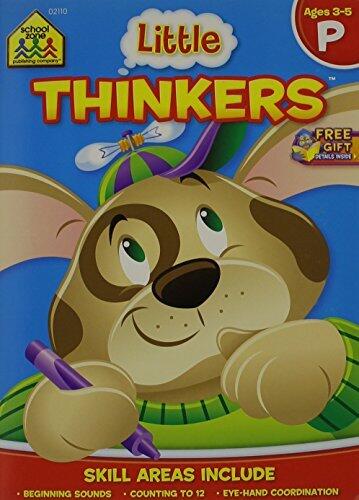 School Zone Little Thinkers Preschool Workbook: 32 Pages, Beginning Sounds, Patterns, Alphabet, Counting 0-12, Ages 3 to 5