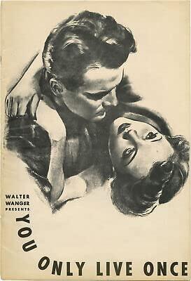 Rare Fritz Lang You Only Live Once pressbook for the 1937 film
