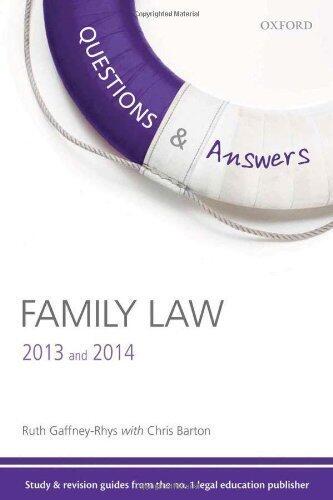Q & A Revision Guide Family Law 2013 and 2014 (Questions & Answers) 7th edition