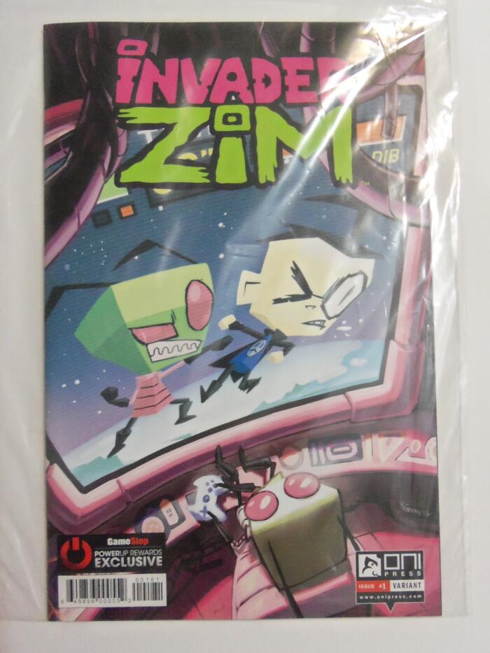 Invader Zim #1 GameStop PowerUp Rewards Exclusive Variant Limited to 1500 Copies Worldwide
