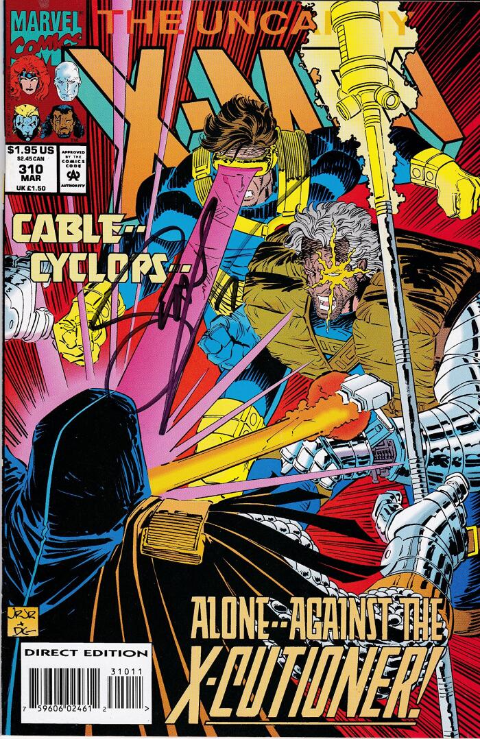 Autographed Uncanny X-Men #310 NM Signed Scott Lobdell