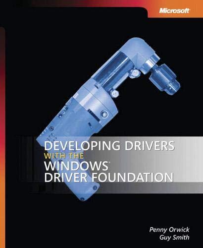Developing Drivers with the Windows(r) Driver Foundation