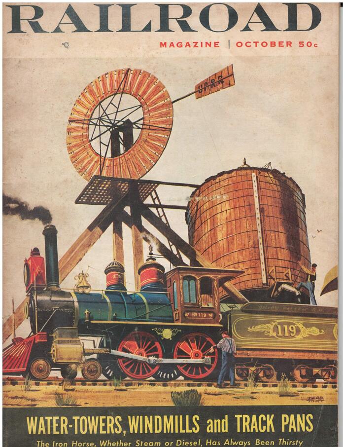 Railroad Magazine October, 1955 (The Magazine of Adventurous Railroading...