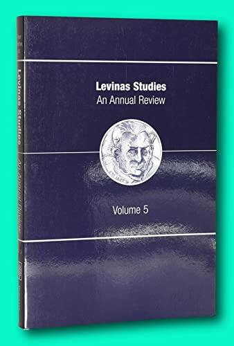 Rare Peter Atterton / Levinass Studies An Annual Review Volume 5 2010