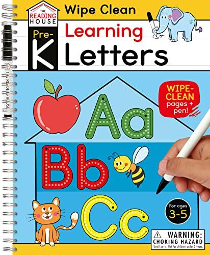 Learning Letters (Preschool Wipe Clean Activity Workbook): Ages 3-5, Letter Tracing, Uppercase and Lowercase, First Words, and Handwriting Practice