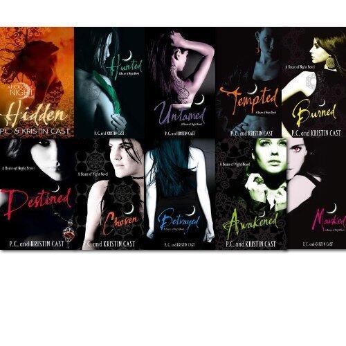 House of Night Collection 12 Books Set Pack By P C Cast and Kristin Cast: Marked / Betrayed / Chosen / Untamed / Hunted / Tempted / Burned / Awakened / Destined / Hidden / Revealed / Redeemed