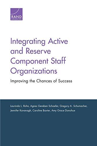 Integrating Active and Reserve Component Staff Organizations: Improving the Chances of Success
