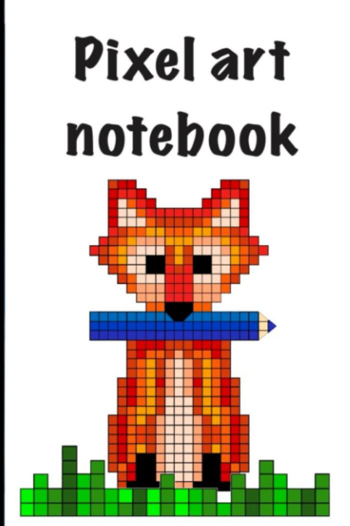 Pixel art notebook: Sketchbook squared notebook, pixel art for kids and adults. Graft paper for design.