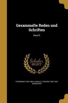 Gesammelte Reden und Schriften; Band 9