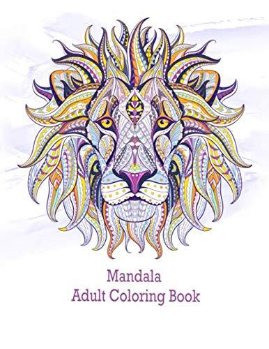 Mandala Adult Coloring Book: Cool coloring for adults with deer, lions, elephants and many others