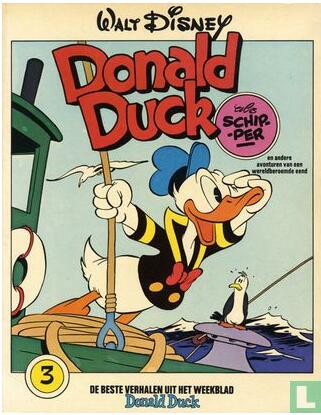 Donald Duck als schipper