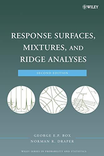 Response Surfaces, Mixtures, and Ridge Analyses