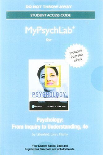 Psychology: From Inquiry to Understanding [with MyPsychLab Code]