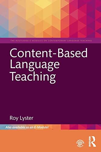 Content-Based Language Teaching