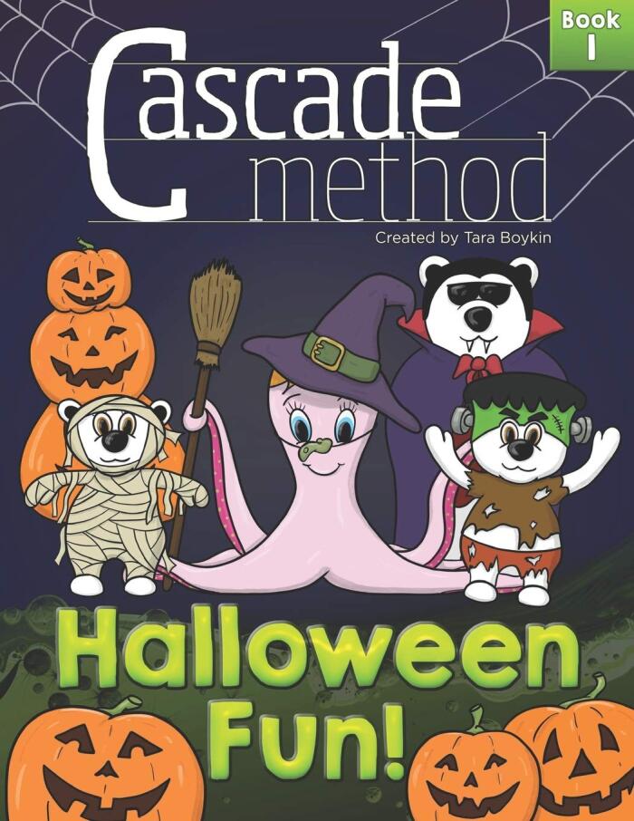 Cascade Method Halloween Fun! Book 1 by Tara Boykin: 10 Original Spooky Halloween Piano Pieces and Duets for Beginner Students Traditional Sheet Music, Compositions and Songs