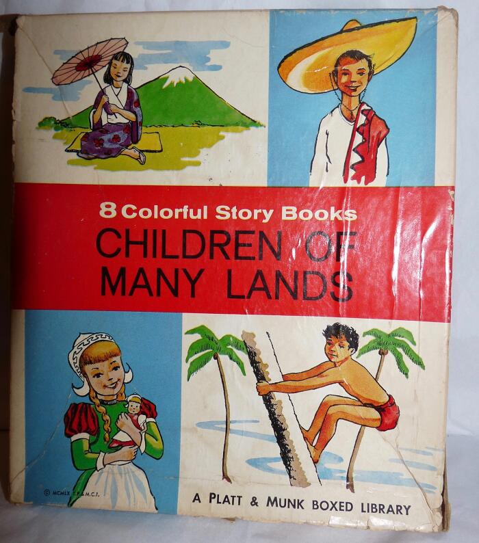 Children of Many Lands Series (8 booklets): Wilhemina of the Netherlands; Matsu and Taro of Japan; Manuel of Mexico; Chula of Thailand; Kari of Norway; Ching Ling and Ting Ling; Maria and Carlos of Spain; Kala of Hawaii, Our Fiftieth State
