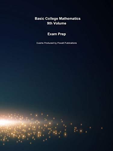 Exam Prep for Basic College Mathematics by Margaret Lial