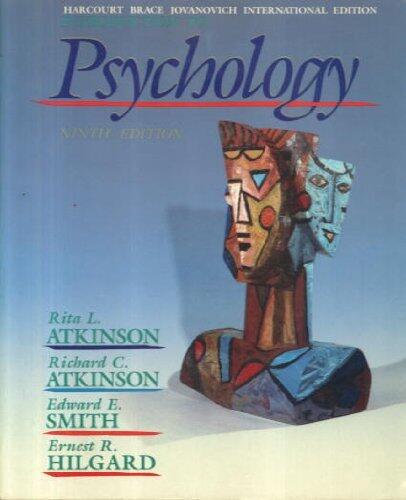 HILGARD INTRO TO PSYCHOLOGY 9E IE
