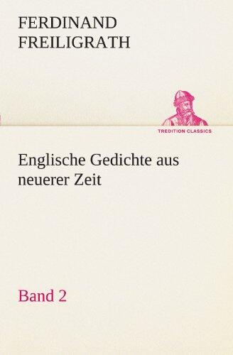 Englische Gedichte Aus Neuerer Zeit 2
