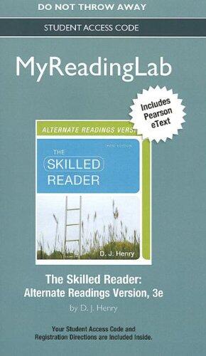 The Skilled Reader, Alternate Readings Version