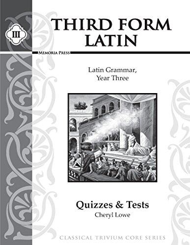 Third Form Latin, Quizzes and Tests