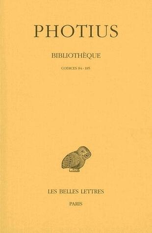 Bibliothèque: Tome II: Codices 84-185.