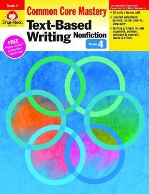 Evan-Moor Text-Based Writing: Common Core Mastery Book, Grade 4