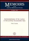 Automorphisms of the Lattice of Recursively Enumerable Sets