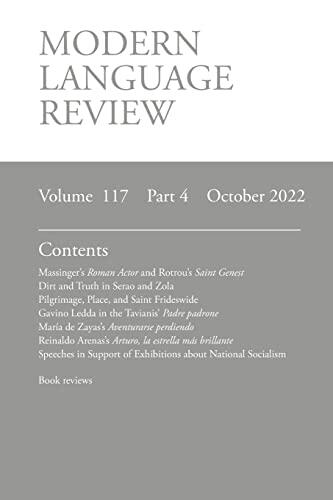 Modern Language Review (117: 4) October 2022