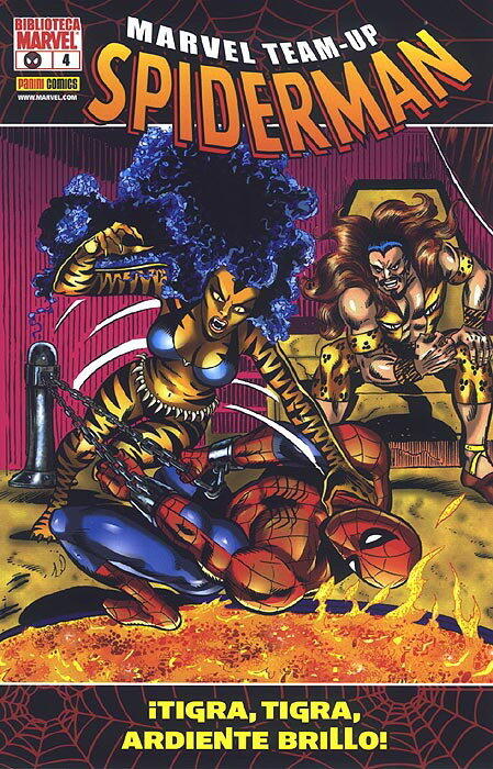 Marvel Team-Up: Spiderman, #4: ¡Tigra, Tigra, ardiente brillo!