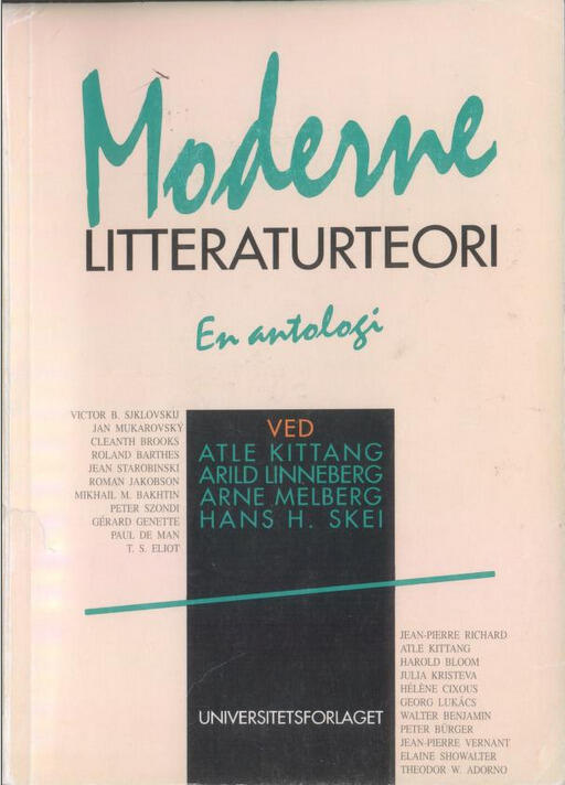 Moderne Litteraturteori - en antologi
