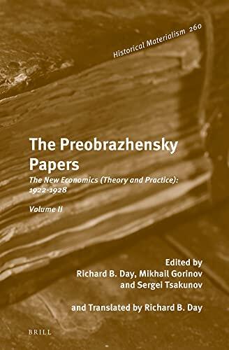 The Preobrazhensky Papers: Concrete Analysis of the Soviet Economy (111)