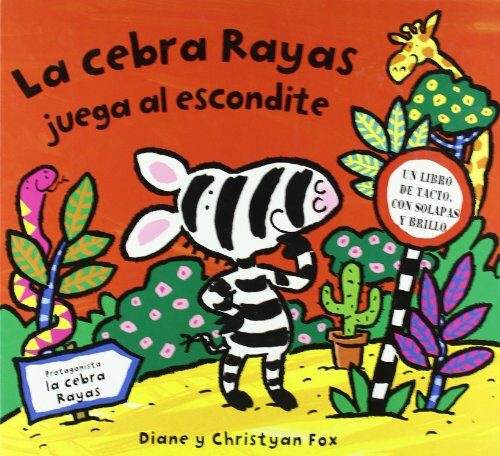 La cebra rayas juega al escondite