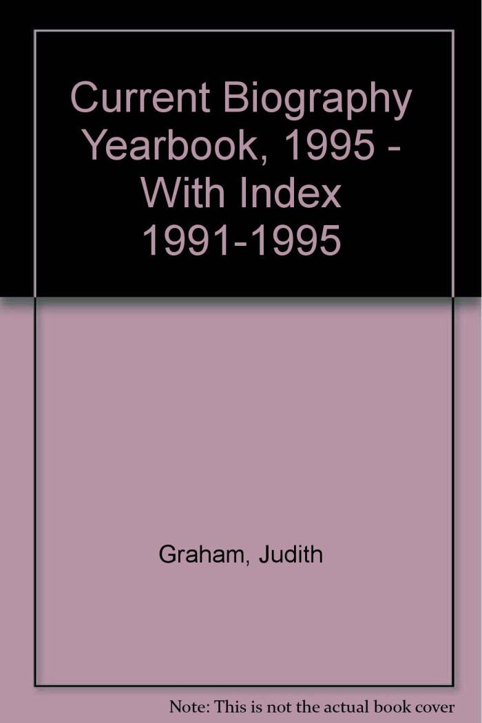 Current Biography Yearbook, 1995