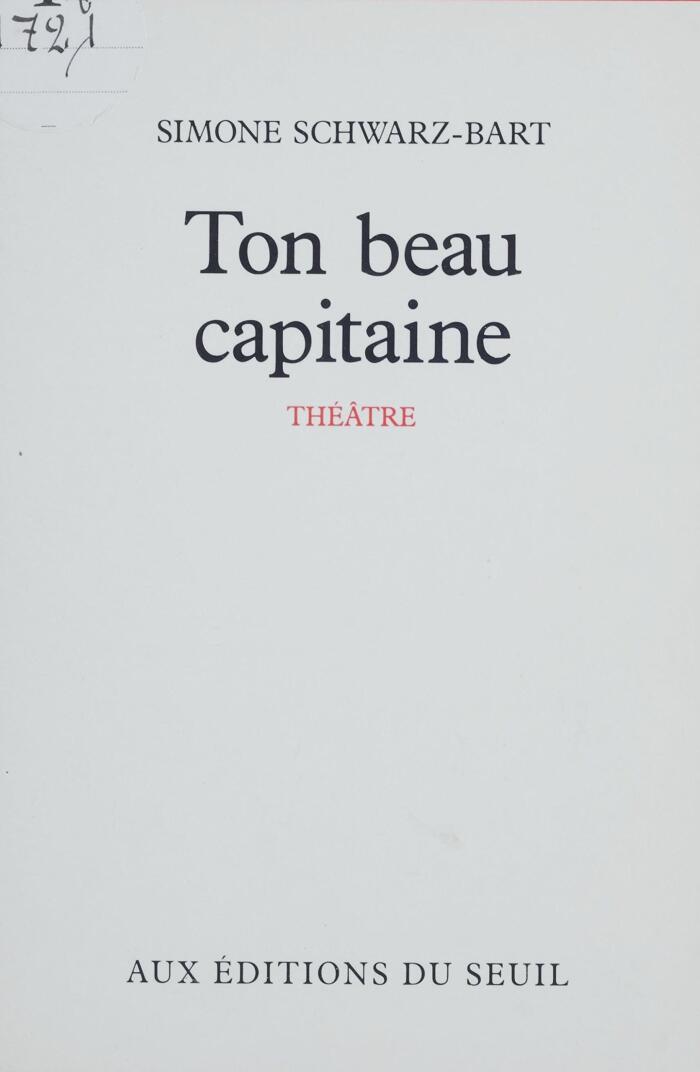 Ton beau capitaine: Pièce en un acte et quatre tableaux