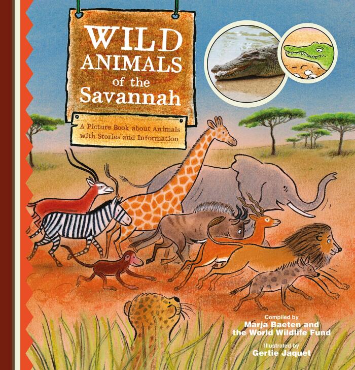 Wild Animals of the Savannah, A Picture Book about Animals with Stories and Information