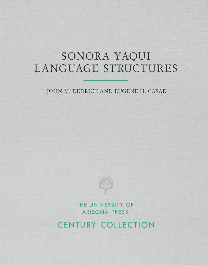 Sonora Yaqui Language Structures