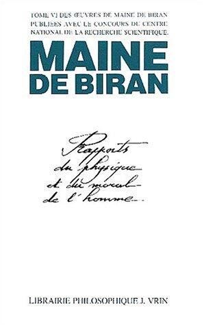 Rapports Du Physique Et Du Moral de L'Homme