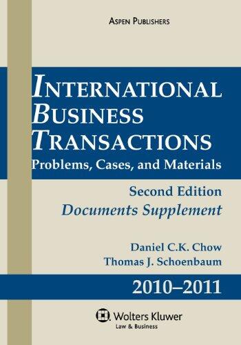 International Business Transactions (2009 Supplement)