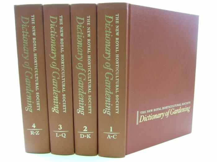 The New Royal Horticultural Society Dictionary of Gardening. 4 Volumes.